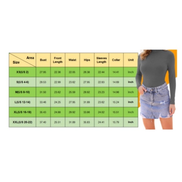 🆕️ Turtleneck high neck Long Sleeve
Bodysuit - Picture 6 of 6